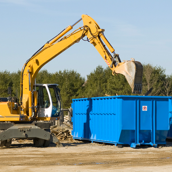 what happens if the residential dumpster is damaged or stolen during rental in Hookstown